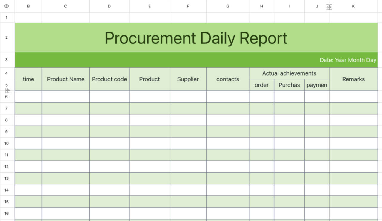 Purchase daily report 1 1